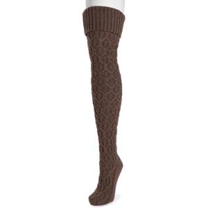 imageMUK LUKS womens Womens Chunky Cable Over the Knee SocksFrench Chateau