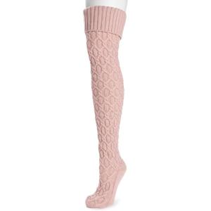 imageMUK LUKS womens Womens Chunky Cable Over the Knee SocksPale Mauve