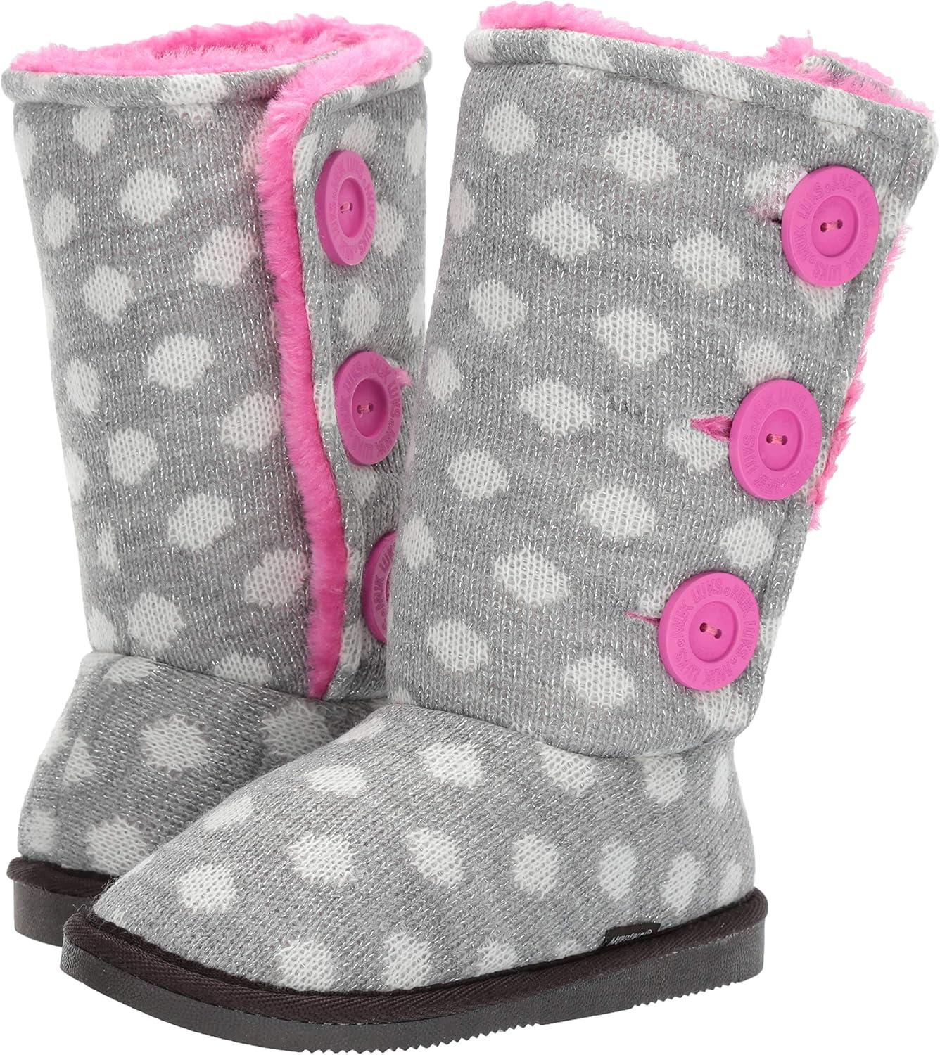 imageMUK LUKS Girls Malena Boots FashionGreyPink
