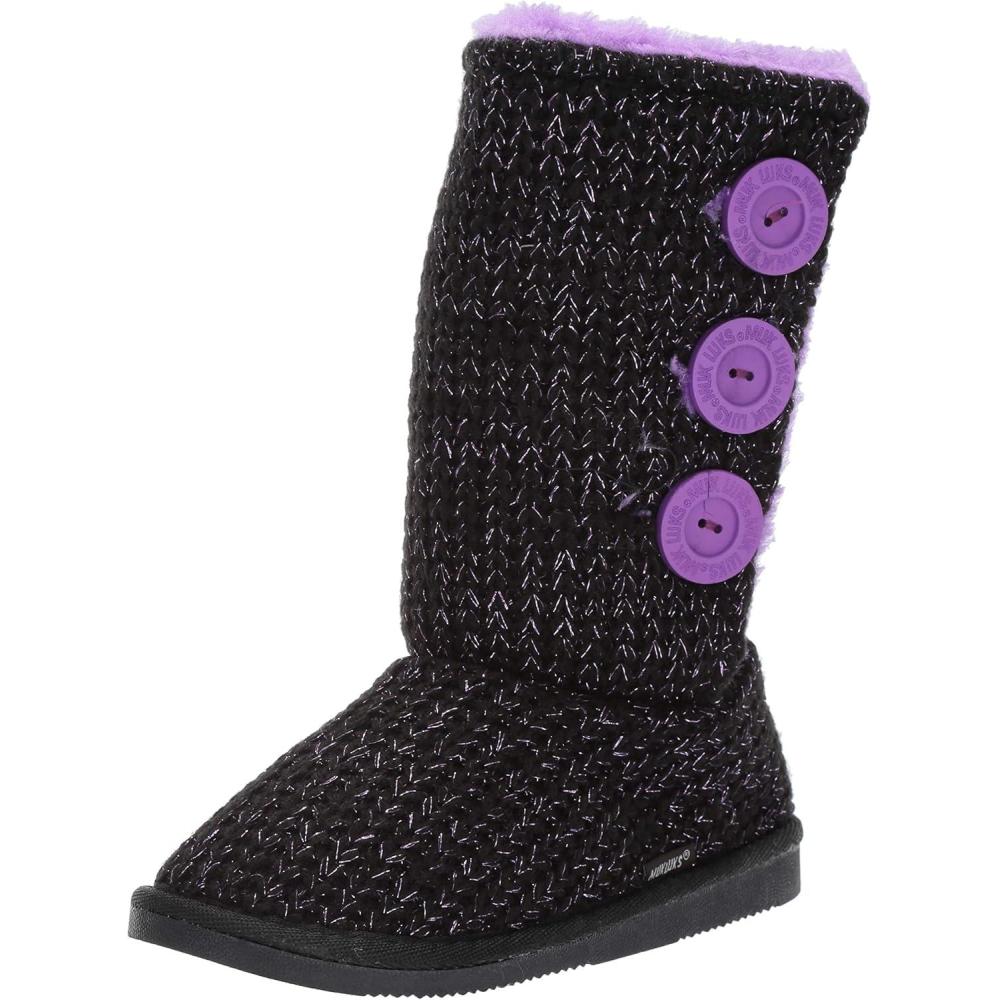 imageMUK LUKS Girls Malena Boots FashionEbonyLilac
