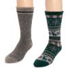 imageMUK LUKS Mens 2 Pk Heat Retainer SocksEvergreenGrey