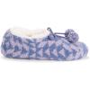imageMUK LUKS Womens Cozy Ballerina Slipper with Sherpa LiningBluePurple
