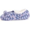 imageMUK LUKS Womens Cozy Ballerina Slipper with Sherpa LiningBluePurple