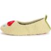 imageMUK LUKS Womens Cozy Ballerina Slipper with Sherpa LiningLime Mushroom
