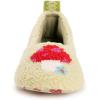 imageMUK LUKS Womens Cozy Ballerina Slipper with Sherpa LiningLime Mushroom