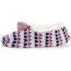 imageMUK LUKS Womens Cozy Ballerina Slipper with Sherpa LiningNavyPurple