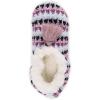 imageMUK LUKS Womens Cozy Ballerina Slipper with Sherpa LiningNavyPurple