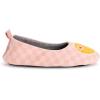 imageMUK LUKS Womens Cozy Ballerina Slipper with Sherpa LiningPeach Smile