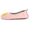 imageMUK LUKS Womens Cozy Ballerina Slipper with Sherpa LiningPeach Smile