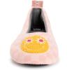 imageMUK LUKS Womens Cozy Ballerina Slipper with Sherpa LiningPeach Smile