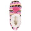 imageMUK LUKS Womens Cozy Ballerina Slipper with Sherpa LiningPink Multi