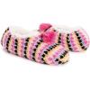 imageMUK LUKS Womens Cozy Ballerina Slipper with Sherpa LiningPink Multi