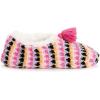 imageMUK LUKS Womens Cozy Ballerina Slipper with Sherpa LiningPink Multi