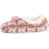 imageMUK LUKS Womens Cozy Ballerina Slipper with Sherpa LiningPurpleGold