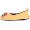 imageMUK LUKS Womens Cozy Ballerina Slipper with Sherpa LiningYellow Rainbow