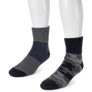 imageMUK LUKS Mens 2 Pair Pack Short Heat RetainerBlue Camo