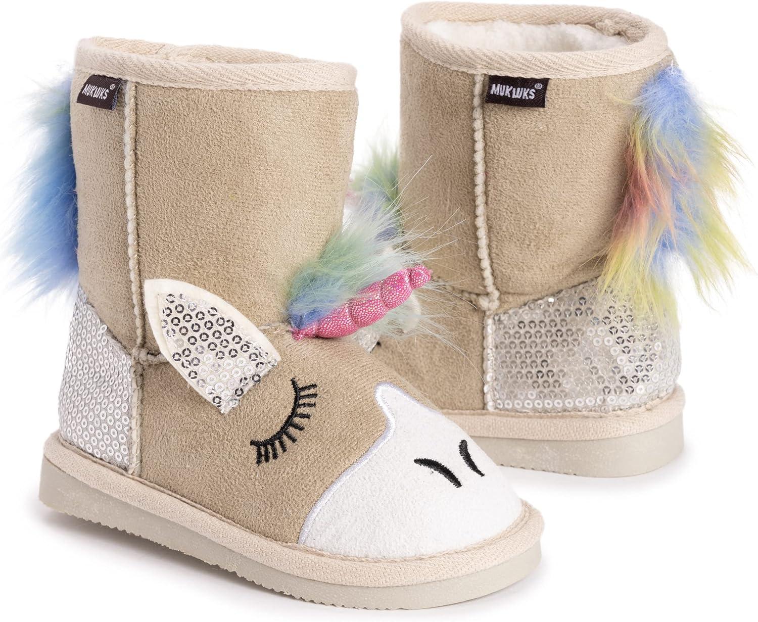 imageMUK LUKS Kids Luna Unicorn Boots BootNatural Unicorn