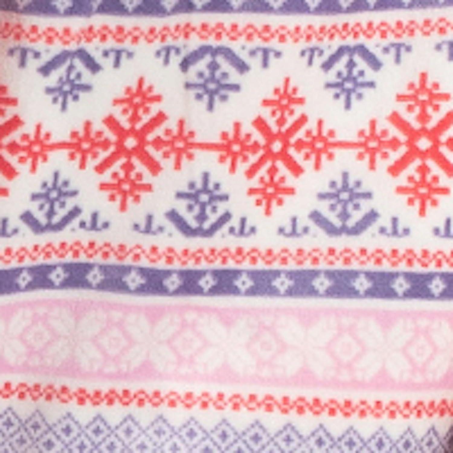 imageMUK LUKS Womens 2 Piece Pajama Set  Silky Veluor Button Down Top and Pajama Pants Lovely Gems Pijamas de MujerColor Block Fairisle