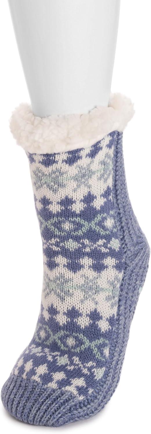 imageMUK LUKS Womens Pieced Cabin SoxBlue
