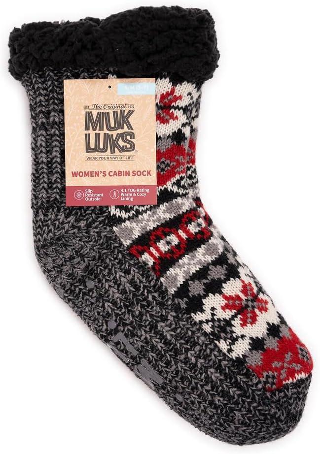 imageMUK LUKS Womens Pieced Cabin SoxStarlight Classic