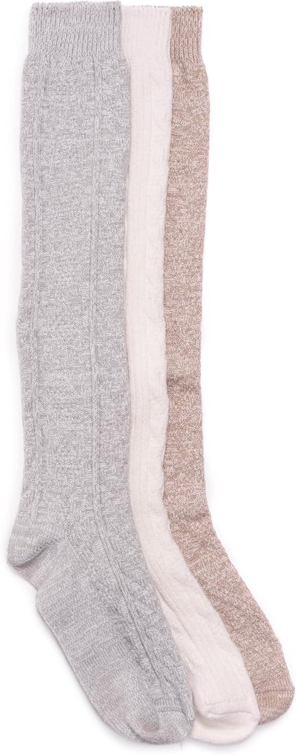 imageMUK LUKS womens Microfiber Socks 3 Pair PackLight Neutral