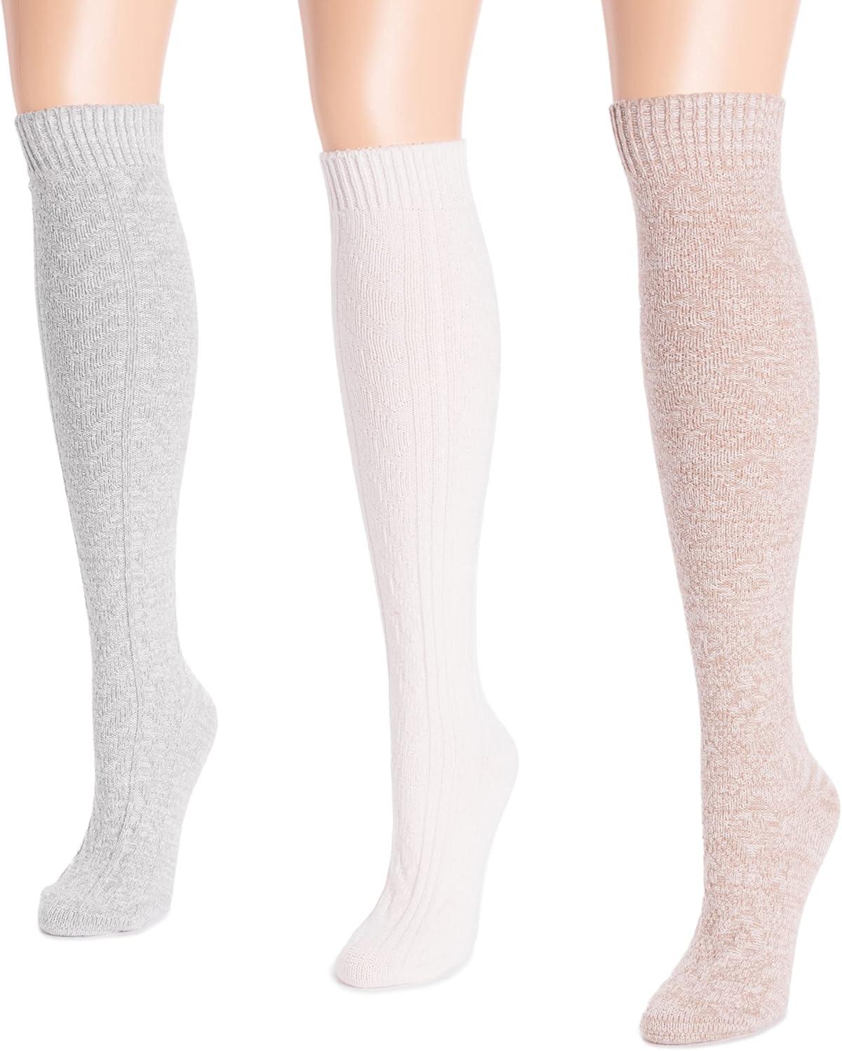 imageMUK LUKS womens Microfiber Socks 3 Pair PackLight Neutral