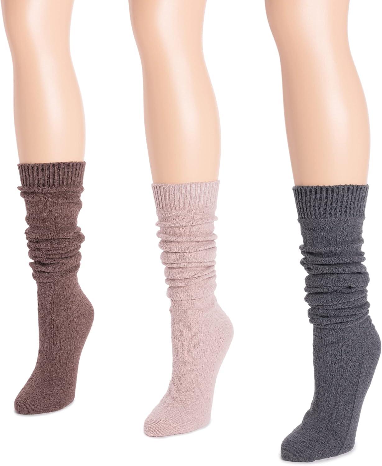 imageMUK LUKS womens Microfiber Socks 3 Pair PackMuted Tones