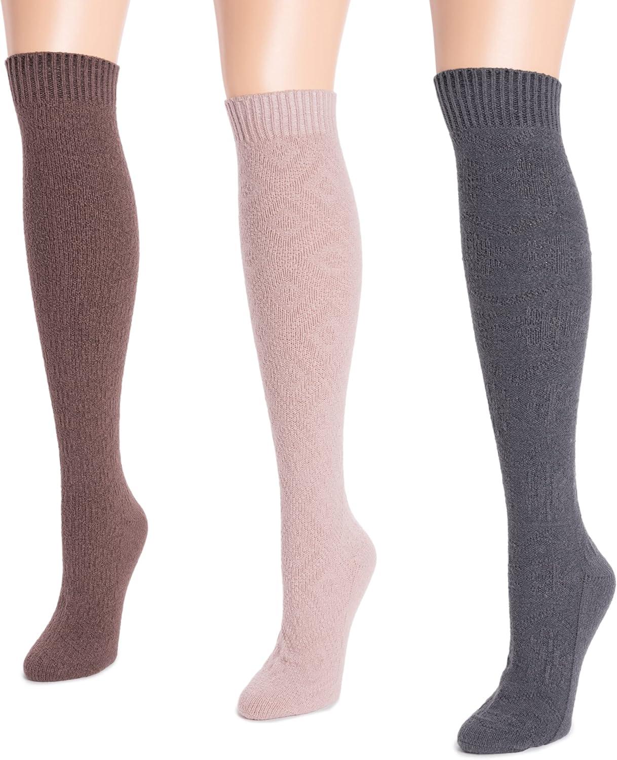 imageMUK LUKS womens Microfiber Socks 3 Pair PackMuted Tones