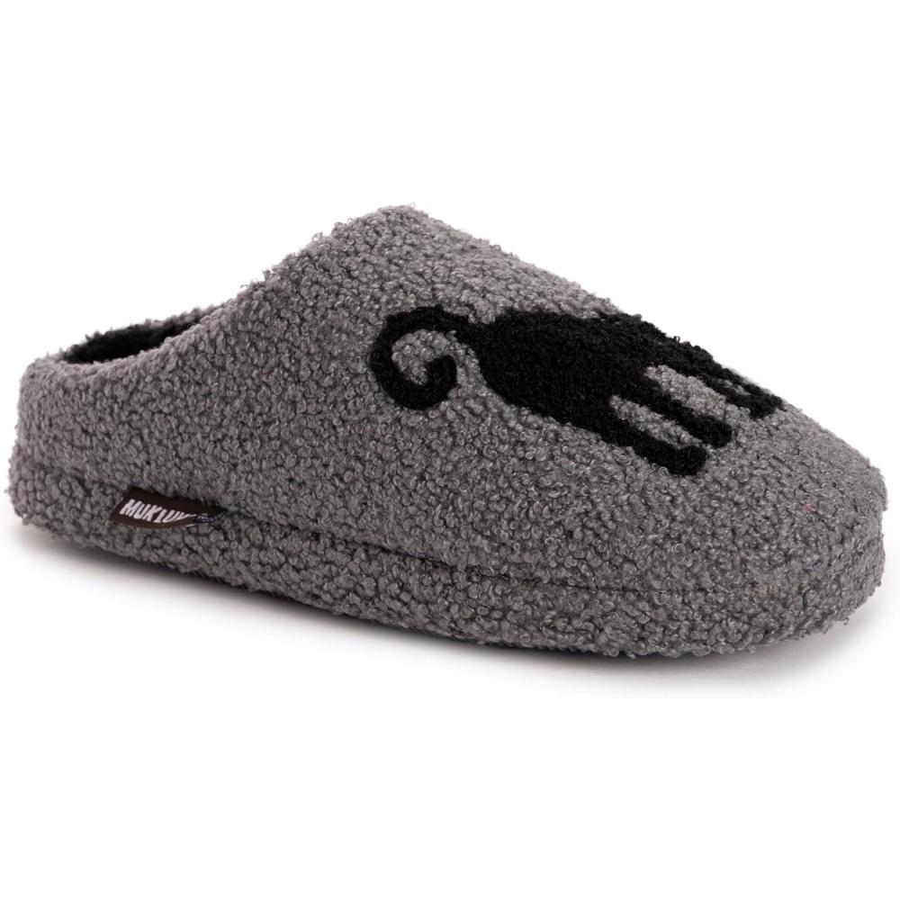 imageMUK LUKS Womens Novelty Punch Needle Grey CatGreyCat
