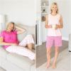 imageMUK LUKS 2 Pack Womens Pajama Set  Shorts Capris Tank Top and TShirt Loungewear Pajamas All Mixed up Conjunto PijamaPerfectly Pink