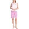 imageMUK LUKS 2 Pack Womens Pajama Set  Shorts Capris Tank Top and TShirt Loungewear Pajamas All Mixed up Conjunto PijamaPerfectly Pink