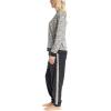imageMUK LUKS Likely to Lounge Womens 2Piece Pajama Set Minky Fleece Long Sleeve and Jogger Pjs Pijamas de MujerBlackLeopard