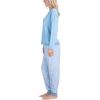 imageMUK LUKS Lounge Loyalist Sweatshirt and Jogger Pajamas Set Womens Pjs Winter WarmBlue Feathers