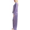 imageMUK LUKS Womens 2 Piece Pajama Set  Silky Veluor Button Down Top and Pajama Pants Lovely Gems Pijamas de MujerTiny Stars