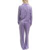 imageMUK LUKS Womens 2 Piece Pajama Set  Silky Veluor Button Down Top and Pajama Pants Lovely Gems Pijamas de MujerTiny Stars