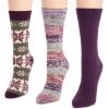 imageMUK LUKS Womens Boot Socks 3pkBoyzenberry
