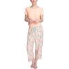 imageMUK LUKS Womens Feel Good Happy Cloud Knit Pajamas Short Sleeve 22 Capri Pant Matching Sleep SetPeachFloral