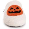imageMUK LUKS Womens Novelty Punch Needle Grey CatIvoryJack O Lantern