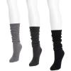 imageMUK LUKS womens Microfiber Socks 3 Pair PackDk Neutral