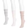 imageMUK LUKS womens Microfiber Socks 3 Pair PackLight Neutral