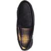 imageMuk Luks Mens Corduroy Moccasin with Flannel LiningBlack