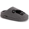imageMUK LUKS Womens Novelty Punch Needle Grey CatGreyCat