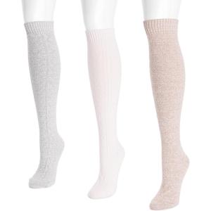 imageMUK LUKS womens Microfiber Socks 3 Pair PackLight Neutral