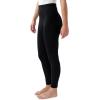 imageMUKS LUKS Womens 4quot High Waisted Fleece Lined LeggingsBlack
