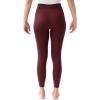 imageMUKS LUKS Womens 4quot High Waisted Fleece Lined LeggingsBurgundy