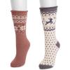 imageMUK LUKS womens Tall Heat Retainers 2 Pair PackPurplePeach