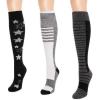 imageMUK LUKS Womens Cotton Compression KneeHigh SocksBlack