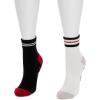 imageMUK LUKS Womens Cotton Compression KneeHigh SocksIvoryBlack