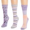 imageMUK LUKS Womens Cotton Compression KneeHigh SocksPurple