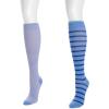 imageMUK LUKS womens 2 Pair Pack Nylon Compression Knee High SocksBlue